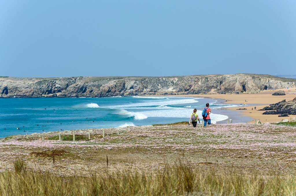 Saint Pierre Quiberon Kerhostin Portivy Cote Sauvage Spaziergange Baie De Quiberon